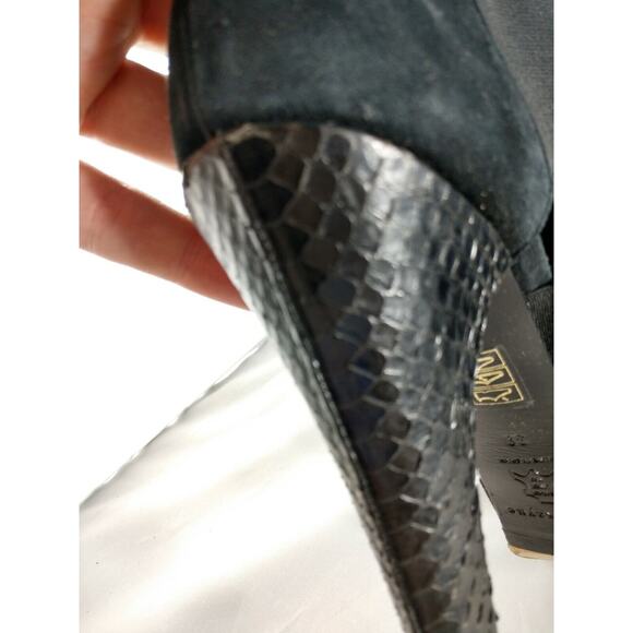 Jenni Kayne Black Ankle Boots Sleek Design - Picture 5 of 8